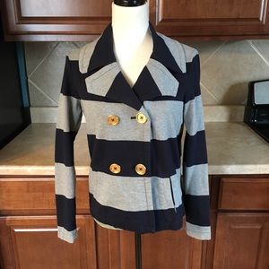 Tommy Hilfiger Sweater Blazer Gray and Blue stripe
